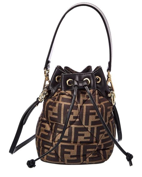 fendi black mon tresor bucket bag|Fendi mon tresor mini leather.